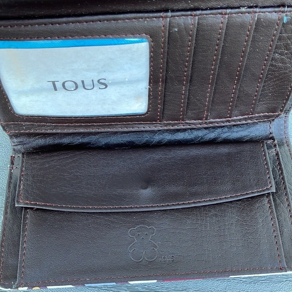 TOUS Leather Wallet Multicolor NWOT - Picture 5 of 8